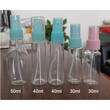 Botella de spray de plástico PET de 100毫升